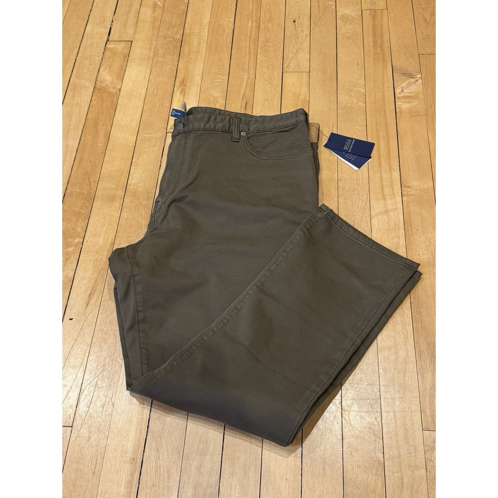 Polo Ralph Lauren Mens Slim Fit Knitlike‎ Chino Pants Green 42x30 NWT NEW